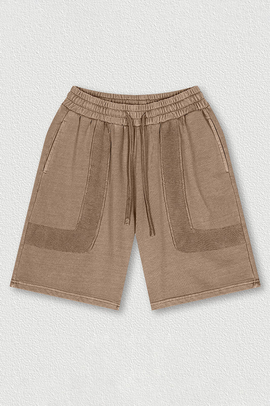 Vintage Washed Athletic Shorts - Unisex Heavyweight Distressed 5-Inch Shorts