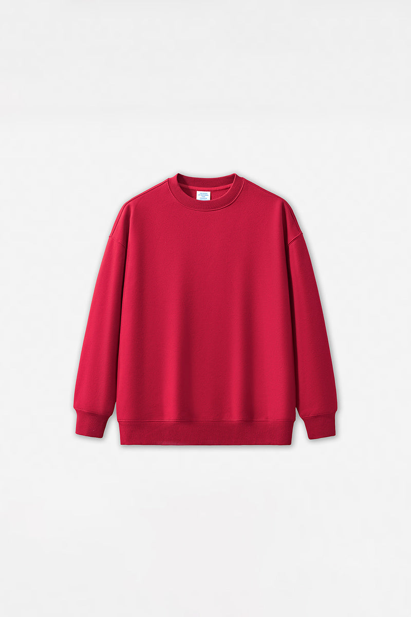 Unisex Loose Solid Color Sweatshirt
