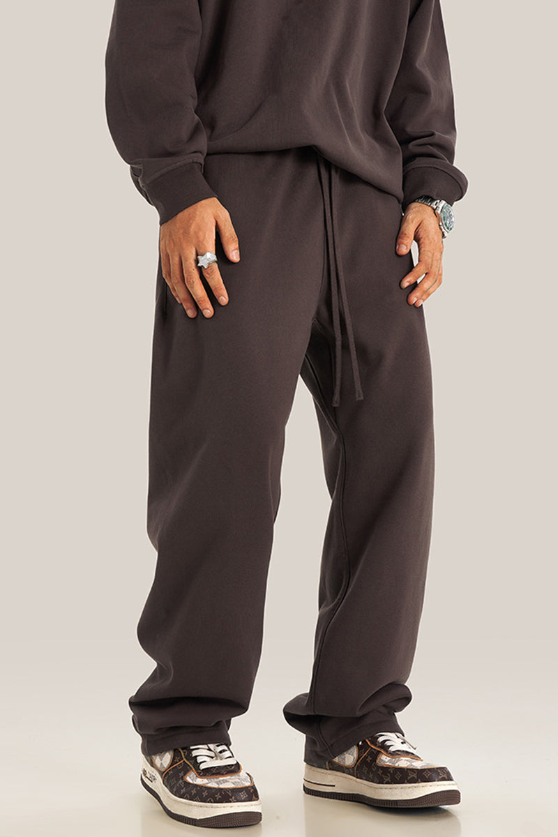 Men's loose straight-leg athletic trousers