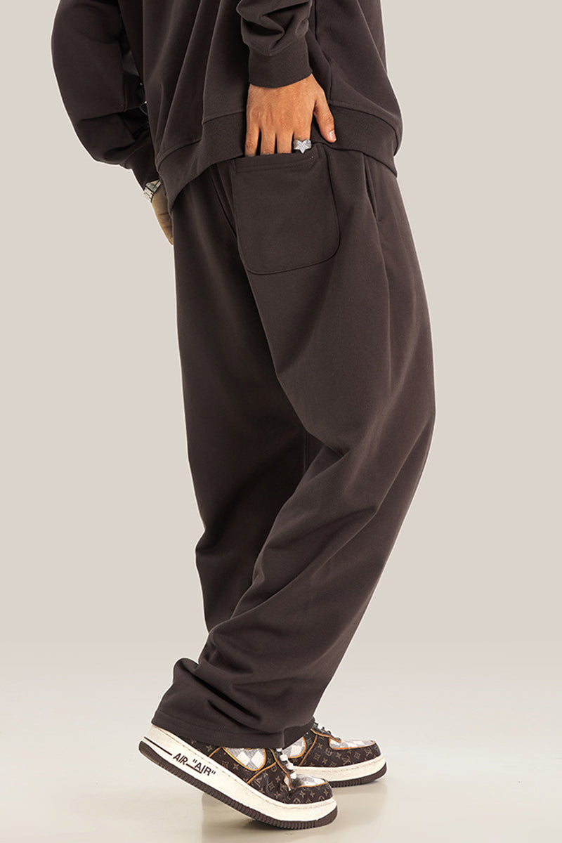 Men's loose straight-leg athletic trousers