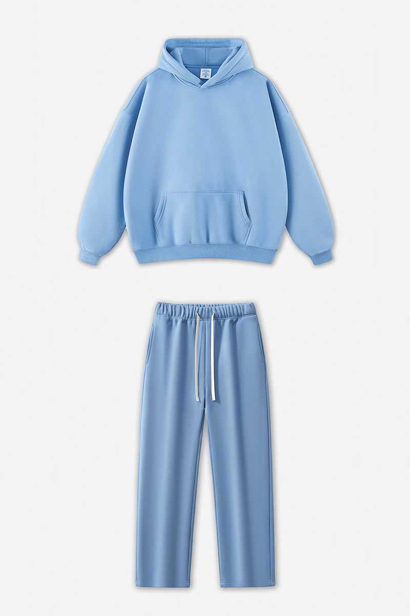 Unisex Fleece-Lined Oversized Hoodie and Pants