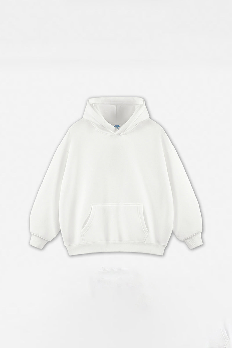 Unisex Solid Color Loose Hoodie