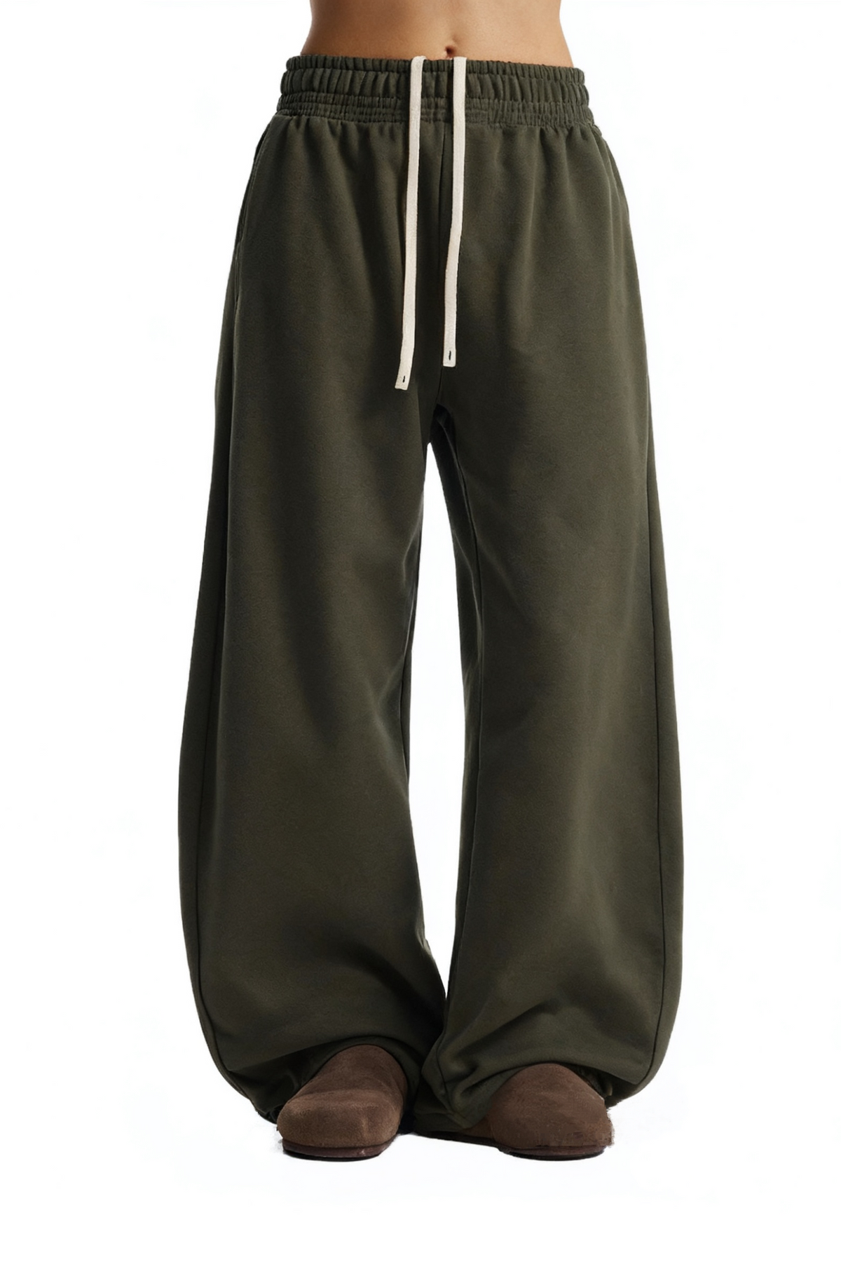 Unisex Thermal Fleece Drawstring Casual Jogger Pants