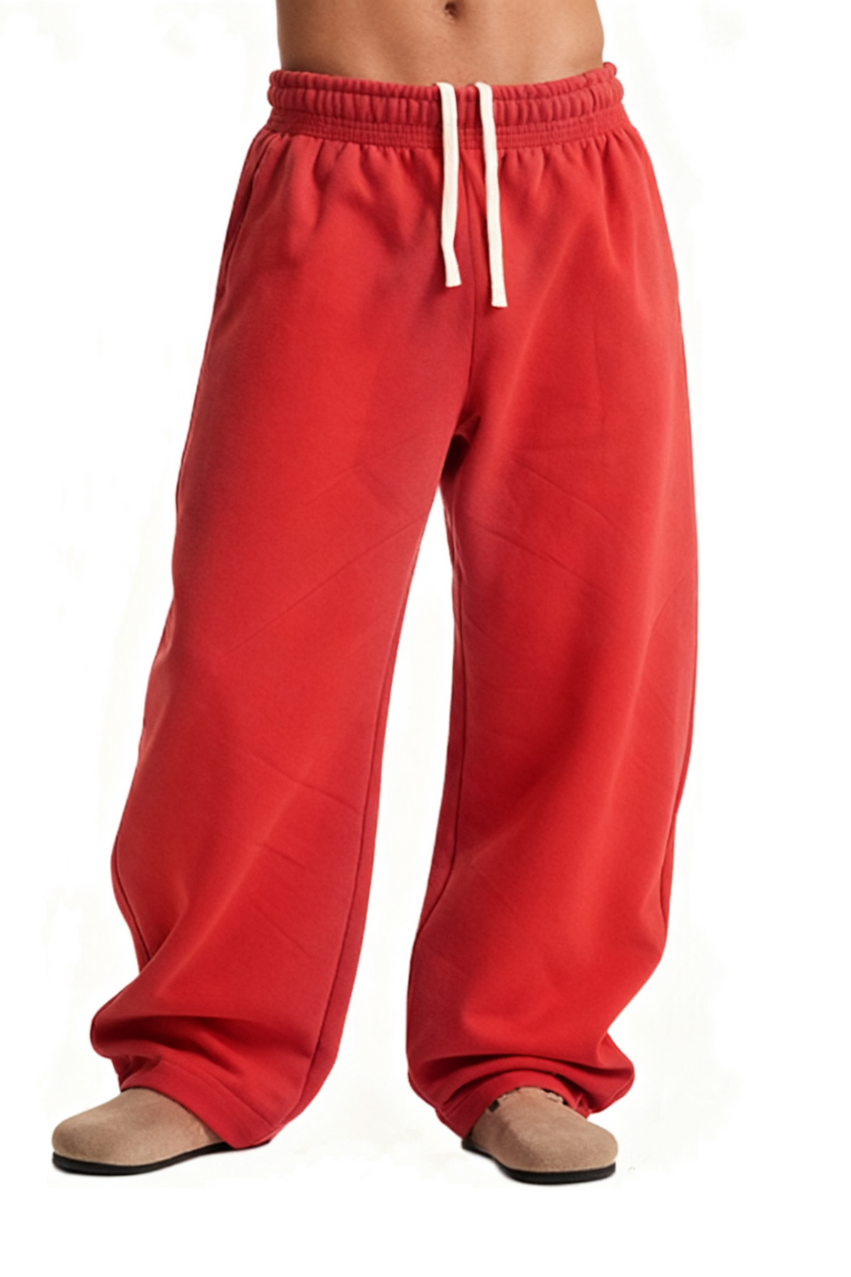 Unisex Thermal Fleece Drawstring Casual Jogger Pants