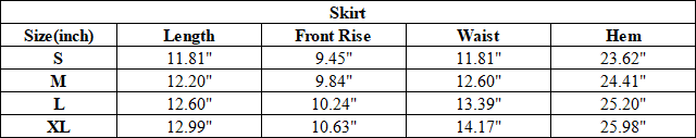 Women's Drawstring Sport Mini Skirt with Built-in Shorts