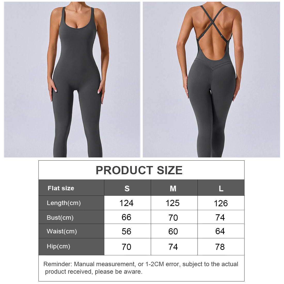 Women Cross Back Adjustable Straps Hip Lifting Exercise Yoga Bodysuit
