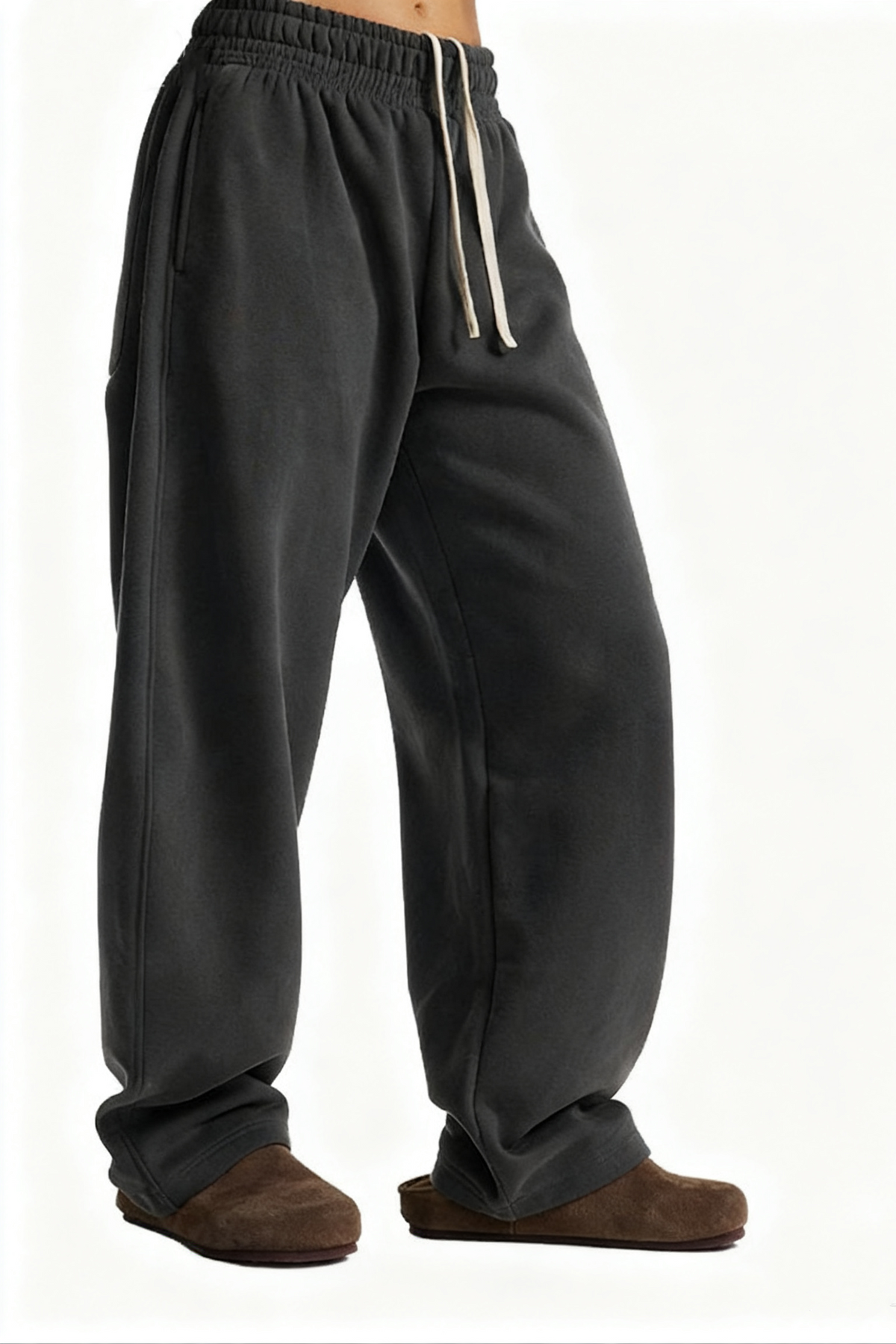 Unisex Thermal Fleece Drawstring Casual Jogger Pants