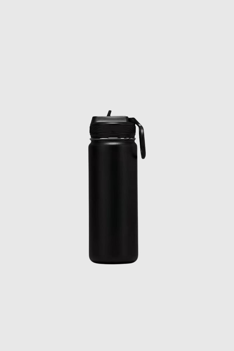 Portable Handle Straw Insulated Sports Bottle